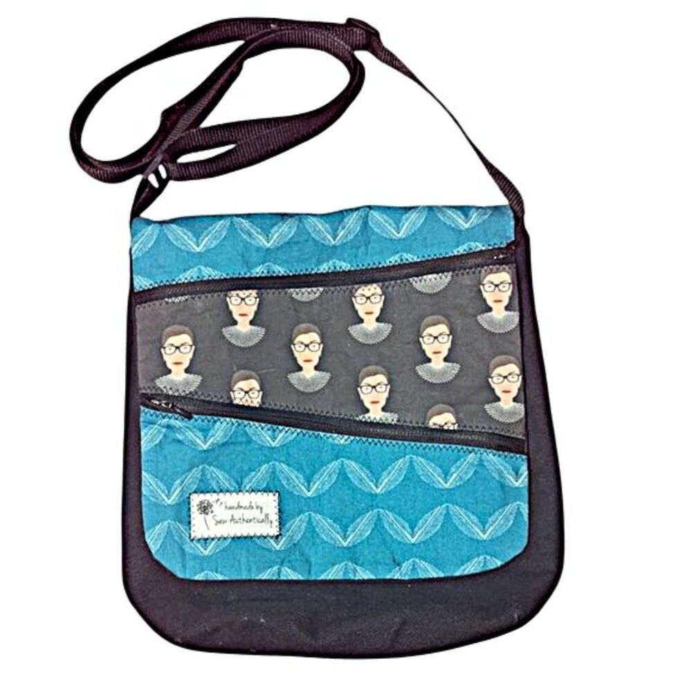 Handmade RBG Crossbody Bag "I Dissent" Ruth Bader Ginsburg Supreme‎ Court Judge